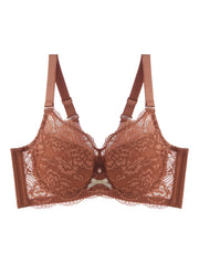 Women's Lace Soft Steel Ring Full Cup Bras Breathable Mesh Anti sag Bra