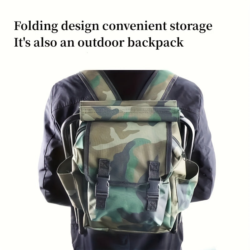 Camouflage Folding Backpack Chair for Outdoor Camping