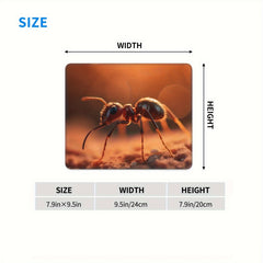 Small Ant Pattern Gaming Mouse Pad 20x24cm