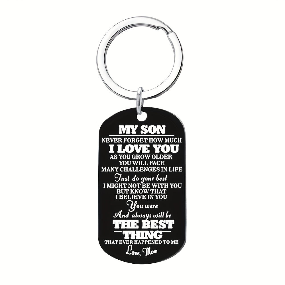 Parent Child Necklace Keychain Gift Mom/Dad To Son/Daughter Pendent