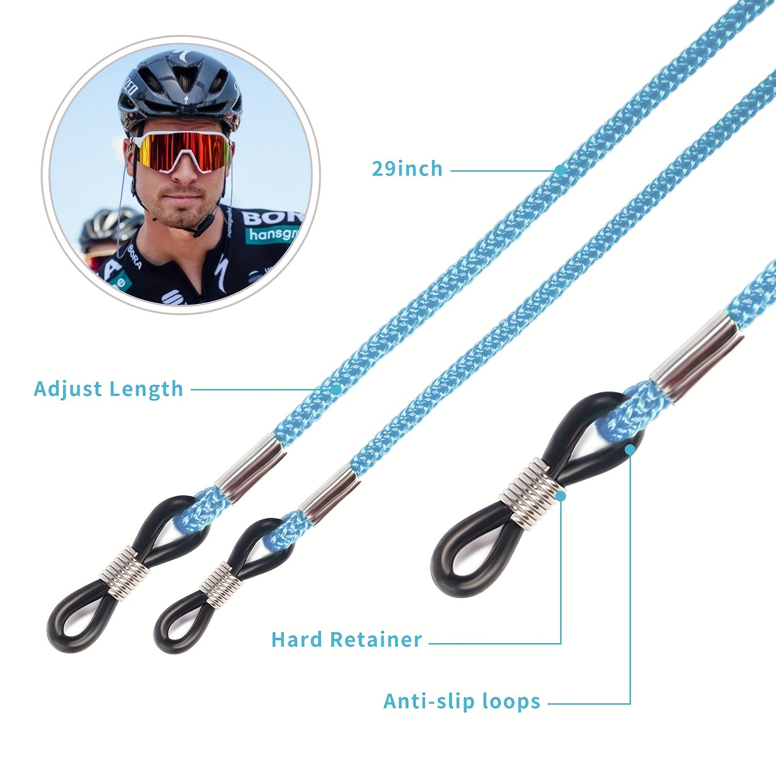 5-Pack Anti-Drop Glasses Chain for Myopia and Presbyopia