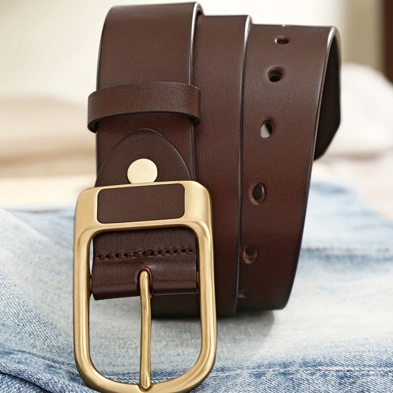 Retro Buckle Belt Business Casual Jeans Pants Belt