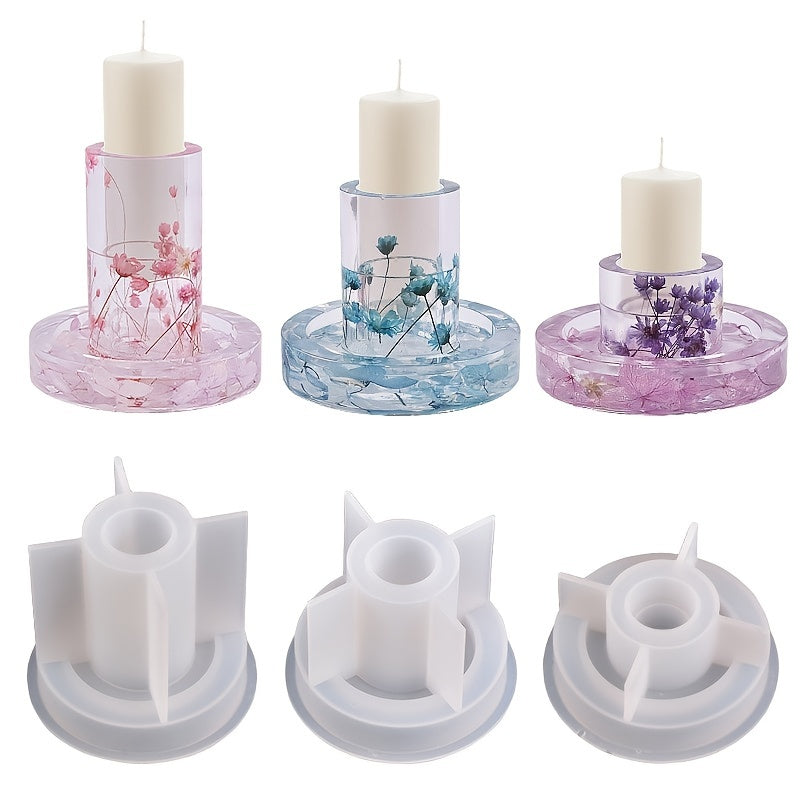Christmas Candle Silicone Molds for Resin Epoxy