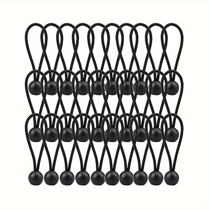 Heavy Duty Ball Bungee Cords 25pcs for Shelter Gazebo Camping Tent Cargo Yard