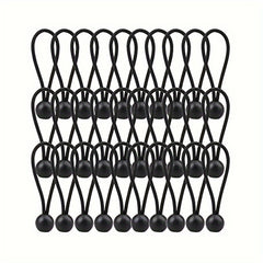 Heavy Duty Ball Bungee Cords 25pcs for Shelter Gazebo Camping Tent Cargo Yard