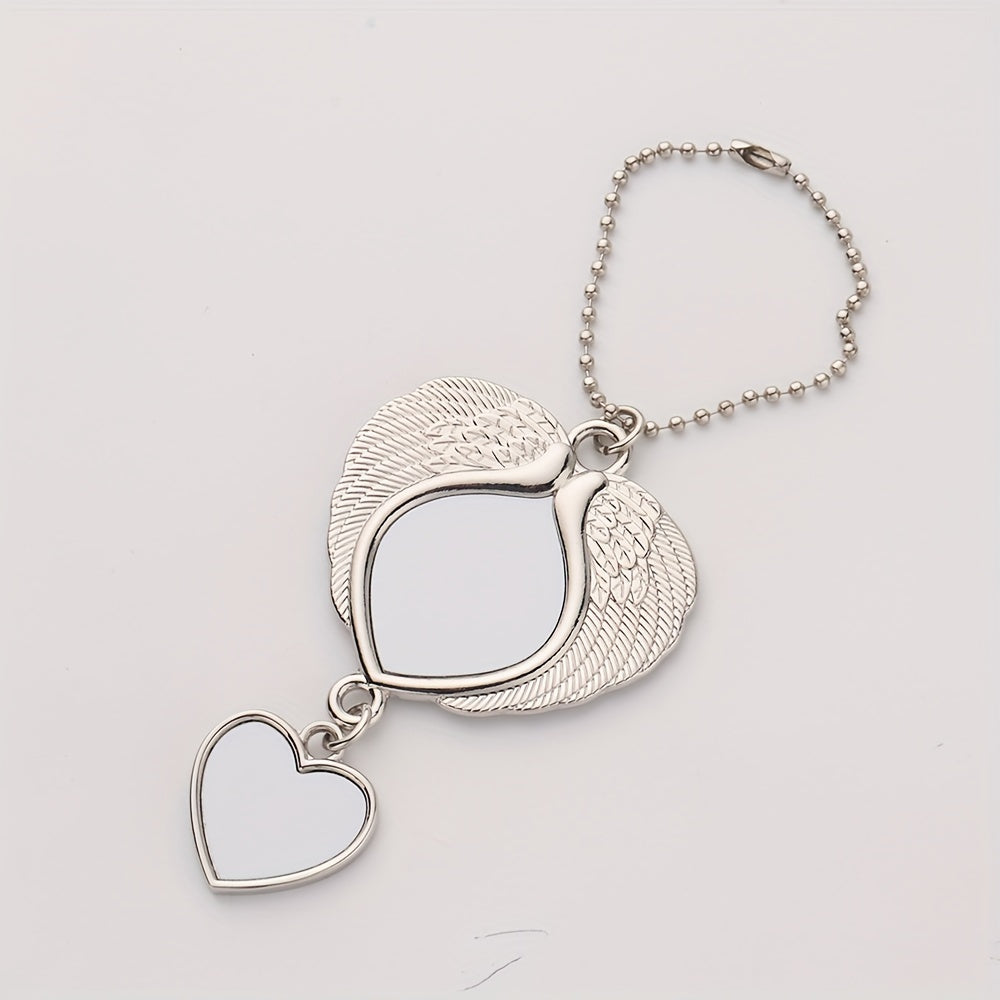 10pcs Blank Car Pendant Key Chain Set DIY Crafts