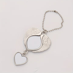 10pcs Blank Car Pendant Key Chain Set DIY Crafts