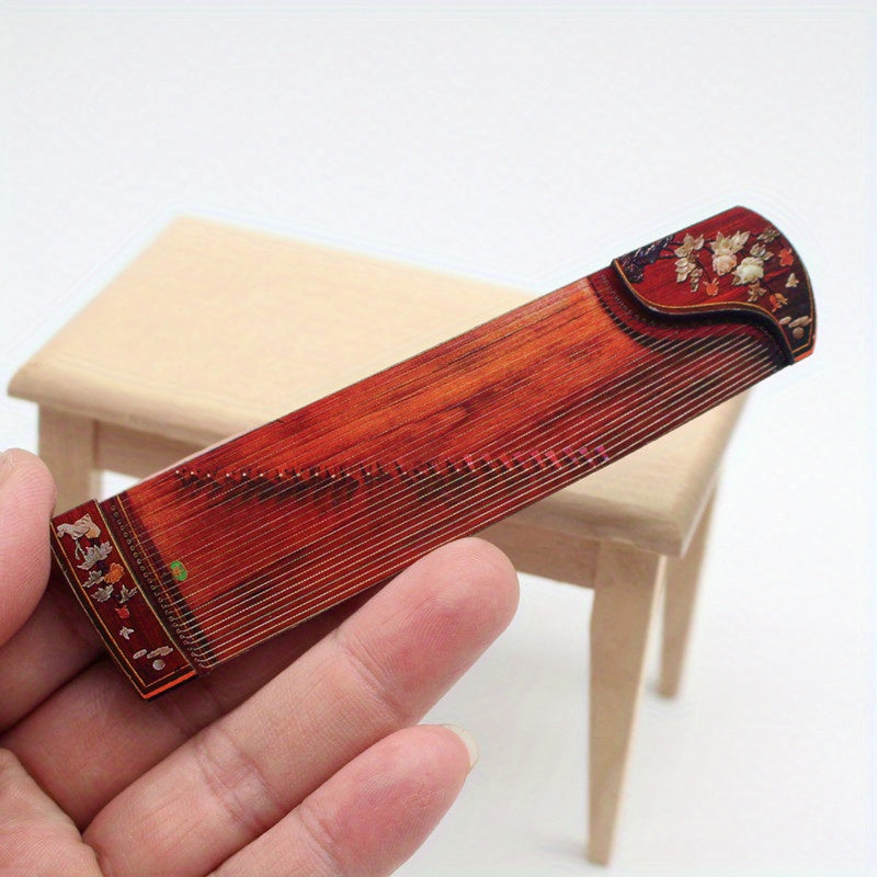 Doll House Wind Pipa Ethnic Musical Instrument Mini Furniture Model