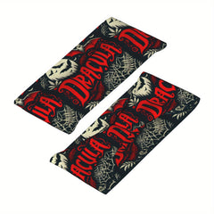 Dracula Bat Stretchy Headband Gothic Motifs Yoga Gym Running