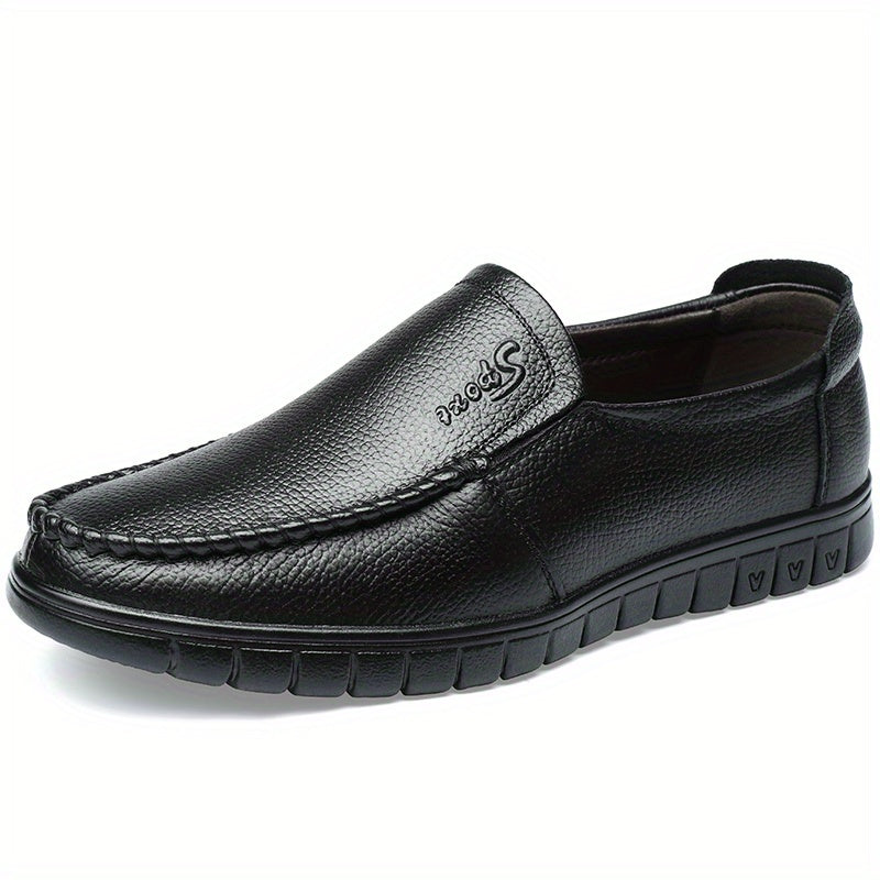 Men's Comfy Moc Toe Loafer Shoes Slip On Non-slip Shoes