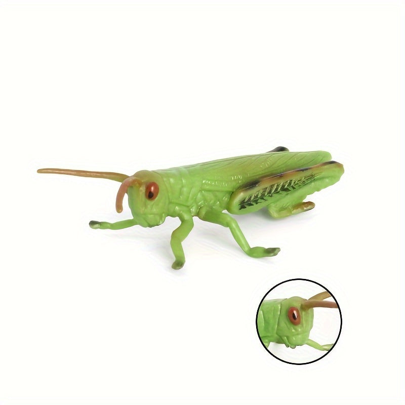 3-4 Inch Simulated Grasshopper Insect Model Toy - Christmas Halloween Gift