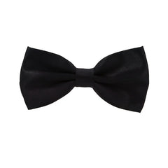 Solid Polyester Silk Bow Tie for Men Multicolor