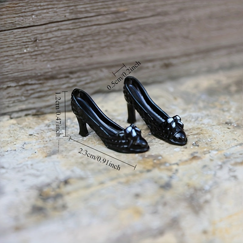 Elegant Food Toy for Dollhouses with High Heeled Model Accessory