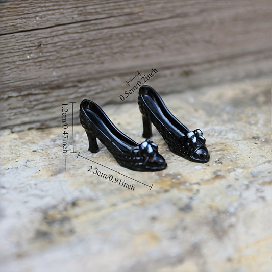 Elegant Food Toy for Dollhouses with High Heeled Model Accessory
