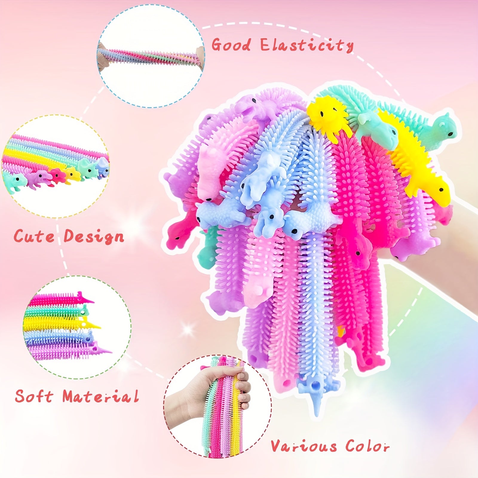 Stretchy Sensory Toys for Teens - Colorful Relaxation & Enjoyment, Random Colors