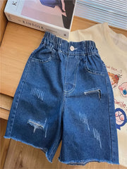 Boys Ripped Denim Shorts Jeans Shorts For Summer Kids Clothes