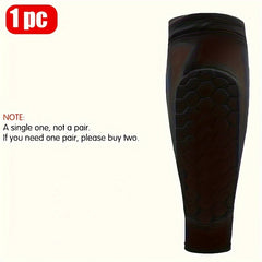 Soccer Shin Guard Calf Compression Sleeve Honeycomb Pads Shin Splint