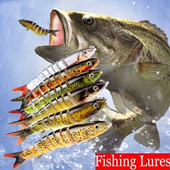 8 Segment Jointed Crankbait Swimbait Fishing Hard Bait Realistic Sinking Action