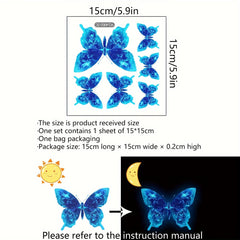 Luminous Butterfly Wall Sticker For Bedroom Switch