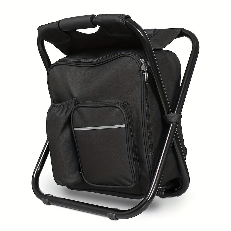 3-in-1 Cooler Backpack with Stool and Cooling Bag