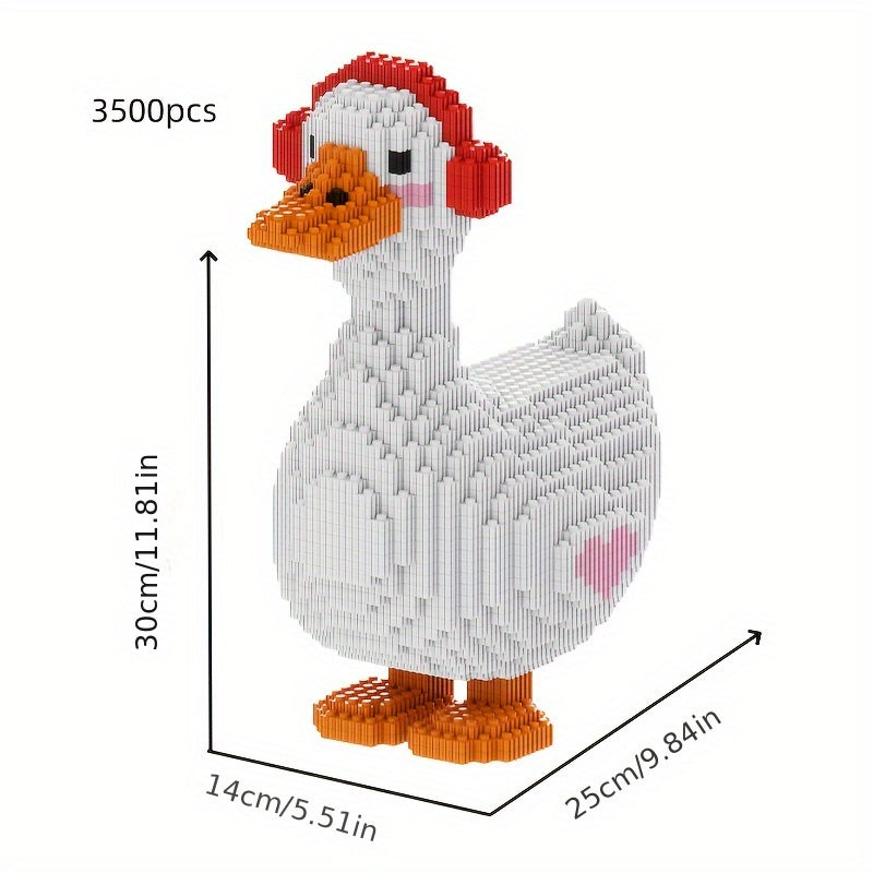Music Goose Headphone Duck Building Block Set - Animal Series Party Game O