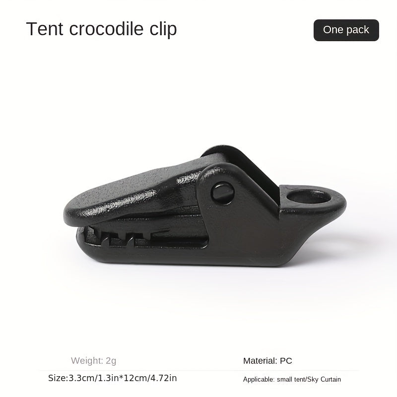 5pcs Outdoor Mini Crocodile Clip Windproof Rope Fixed Clip Hook