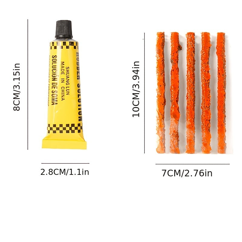 Car Tire Repair Tool Set Strip Glue Quick Tire Repair