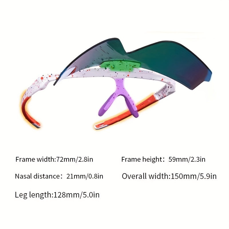 Colorful Lens Sports Sunglasses For Men
