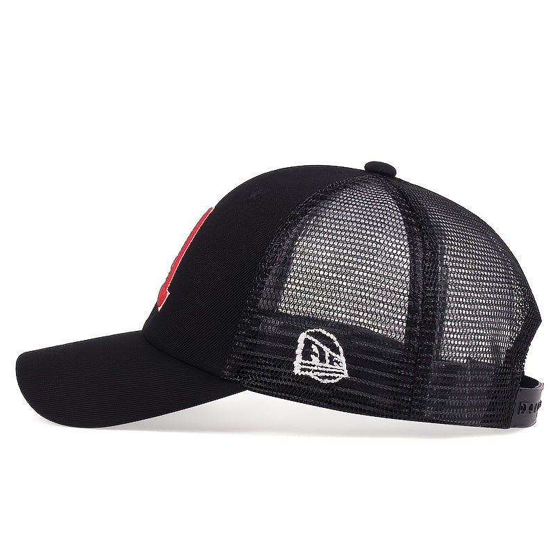 Men's Letter A Baseball Cap Sun Blocking