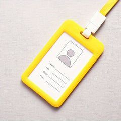 Colorful Card Case Set Lanyard Clip Holder