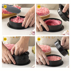 Burger Press Cheeseburger Press Patty Maker Mold Non Stick