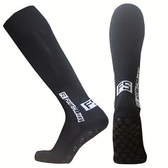 Letter Pattern Soccer Socks Breathable Training Thigh Socks