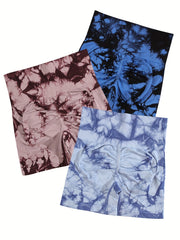 Tie Dye Yoga Shorts High Stretch Running Fitness Shorts Women's Activewear