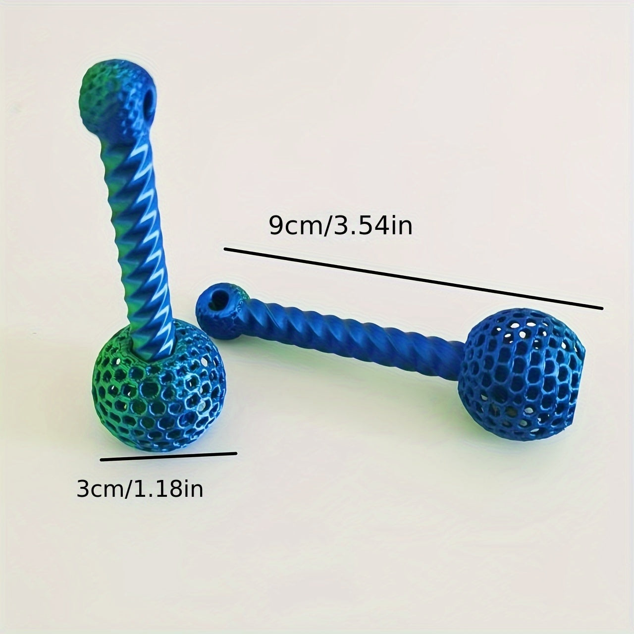 2pcs Gradient Decompression Rotating Mallet Office Adult Toy