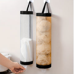 Mesh Storage Bag Holder Kitchen Organizer Grocery Shopping Easy Dispenser