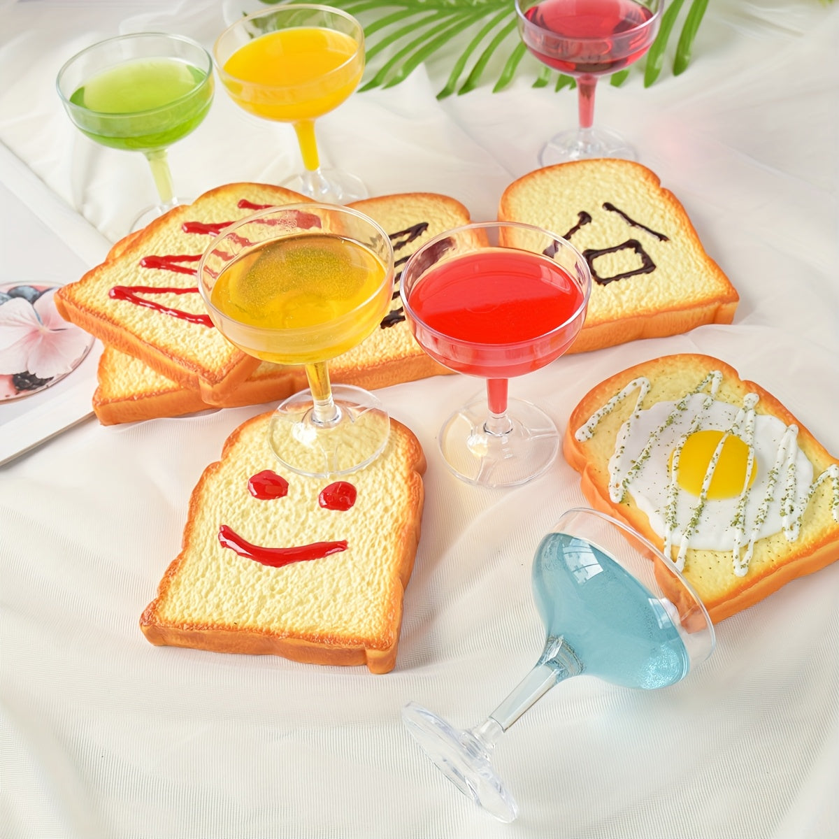 Juice Cup Bread Set Pretend Play Kitchen Props