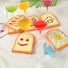 Juice Cup Bread Set Pretend Play Kitchen Props