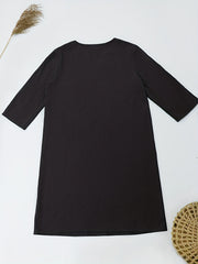 Notched Neck Vacation Dress Casual Dress For Summer & Spring