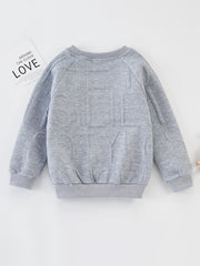 Toddler Boy Letter Pattern Sweatshirt