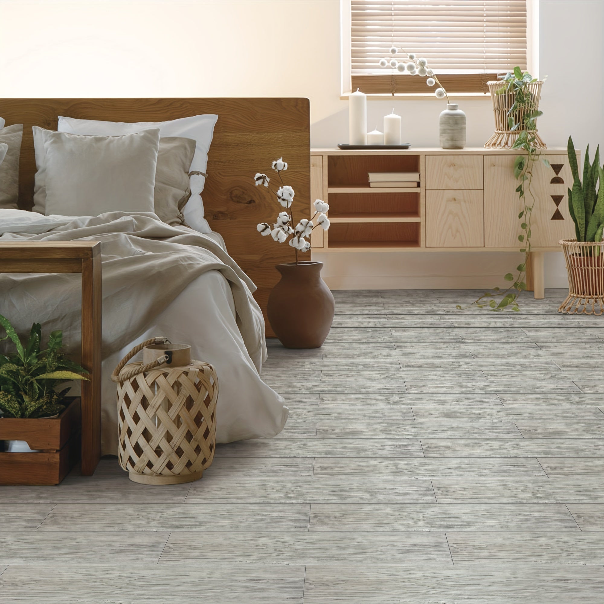 Waterproof Peel and Stick Floor Tiles for Wood and Vinyl Floors
