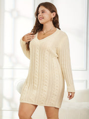 Casual Sweater Jacquard Long Sleeve V Neck Pullover