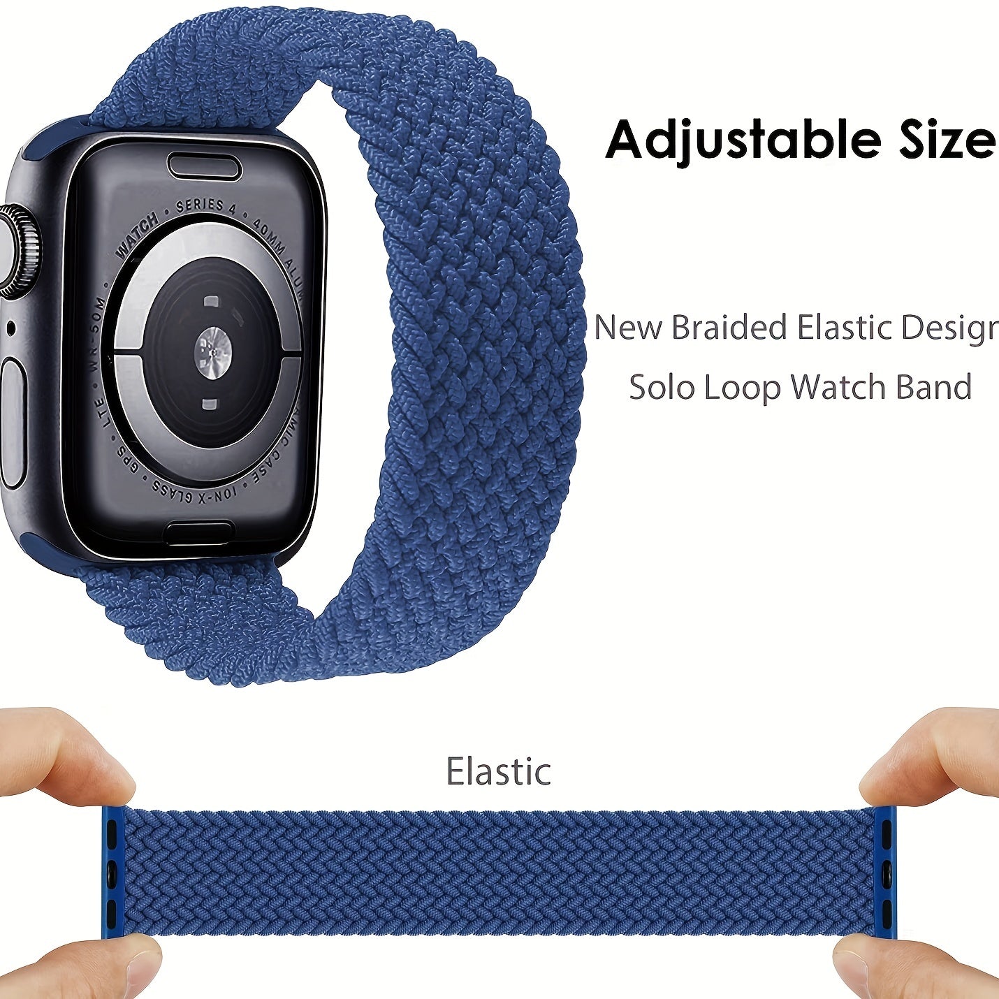 1pc Nylon Braided Watch Strap For Smart Watch Multicolor DIY Supplies