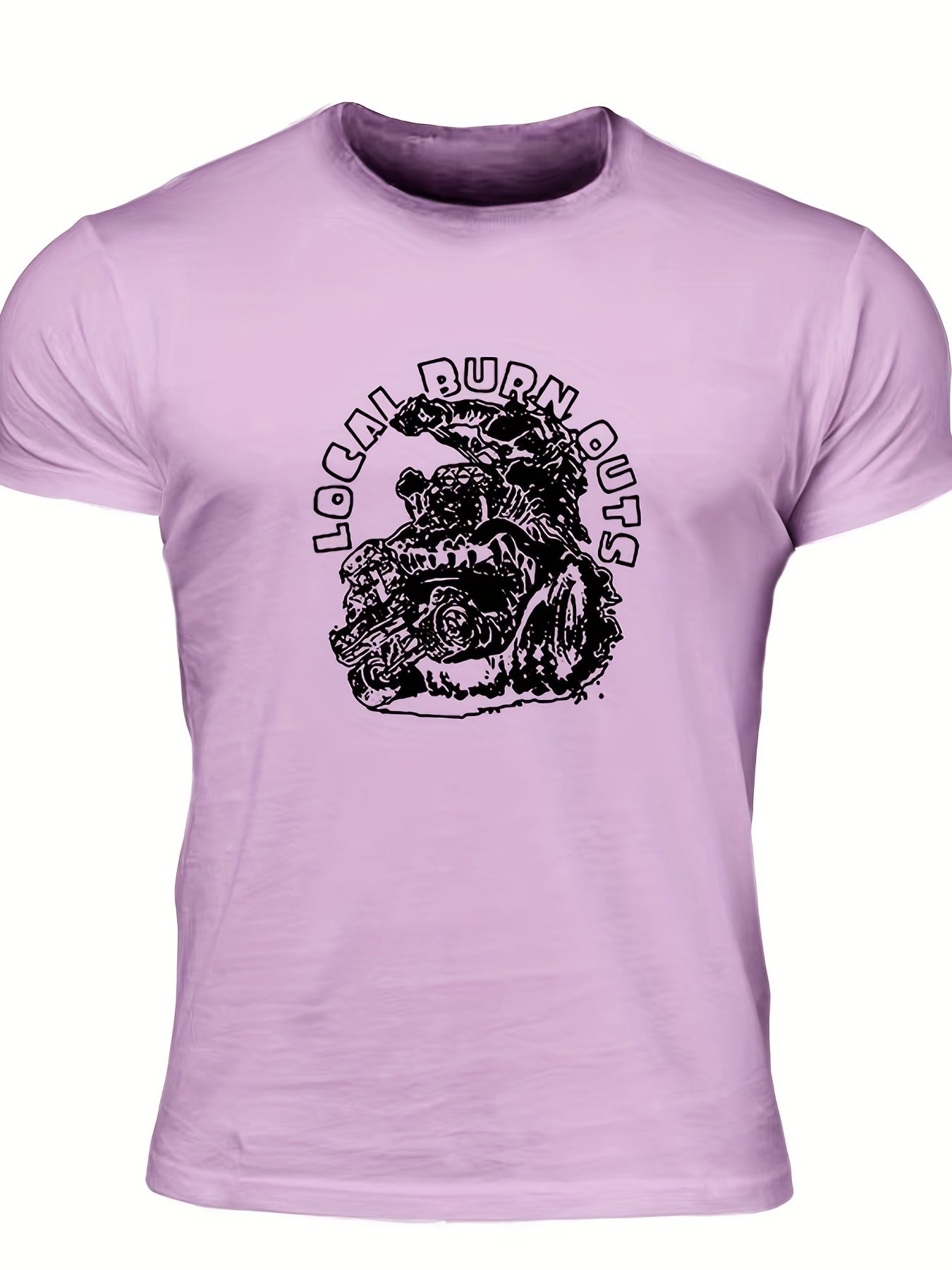 Men's Local Burn Outs Print T-shirt for Summer