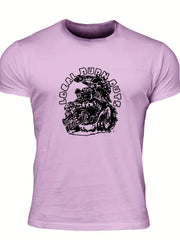 Men's Local Burn Outs Print T-shirt for Summer