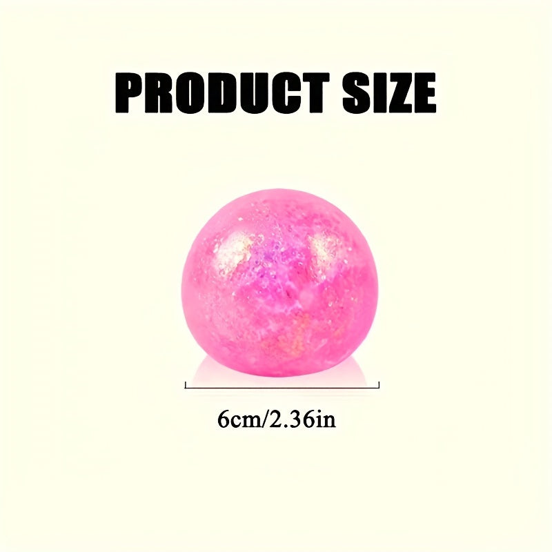 Glittery Maltose Stress Balls Colorful Sensory Toys for Party Favors