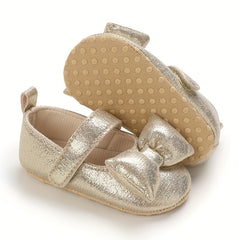 Cute Glitter Bow Sandals for Baby Girls