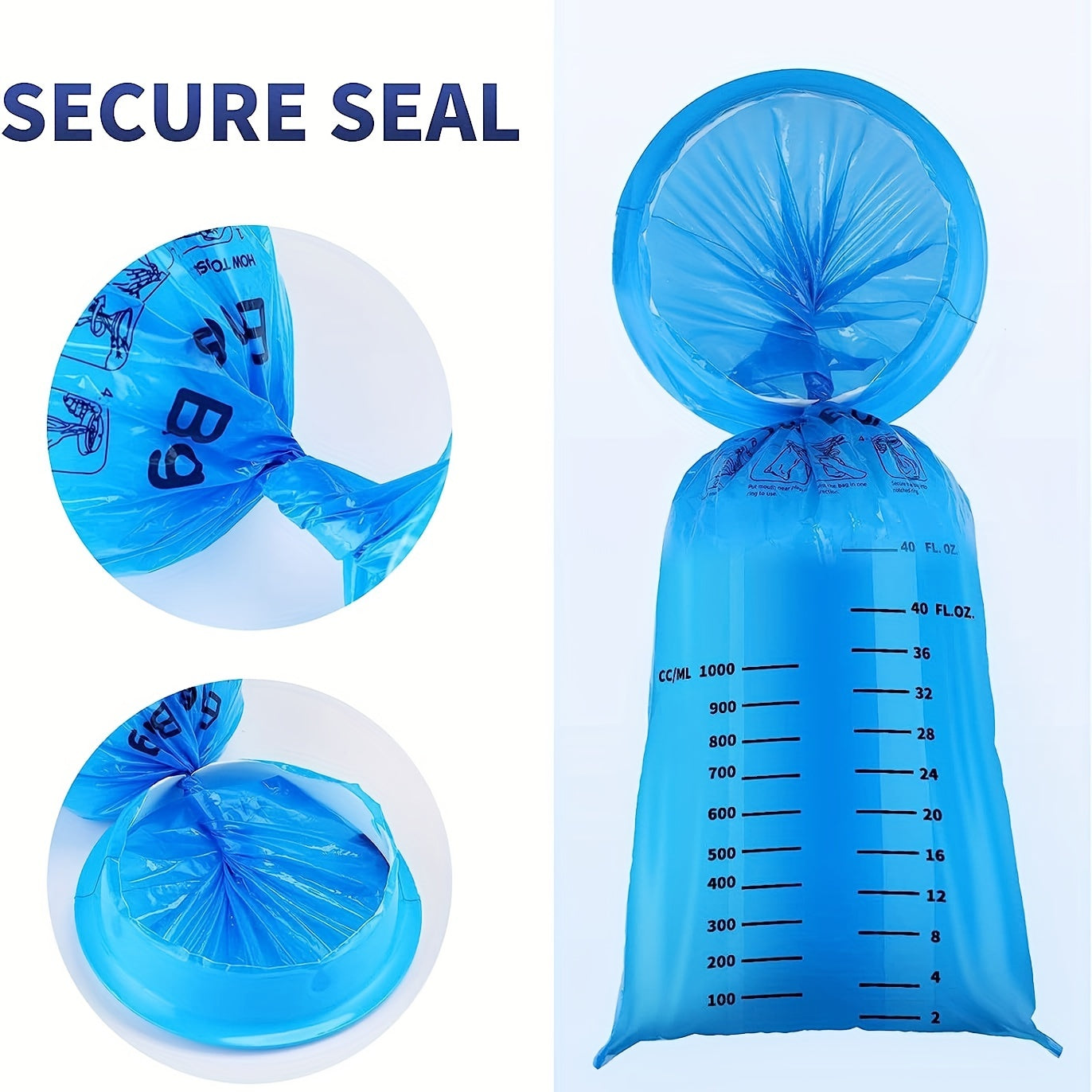 10pcs Disposable Vomiting Bags 1000ml for Travel - Motion Sickness