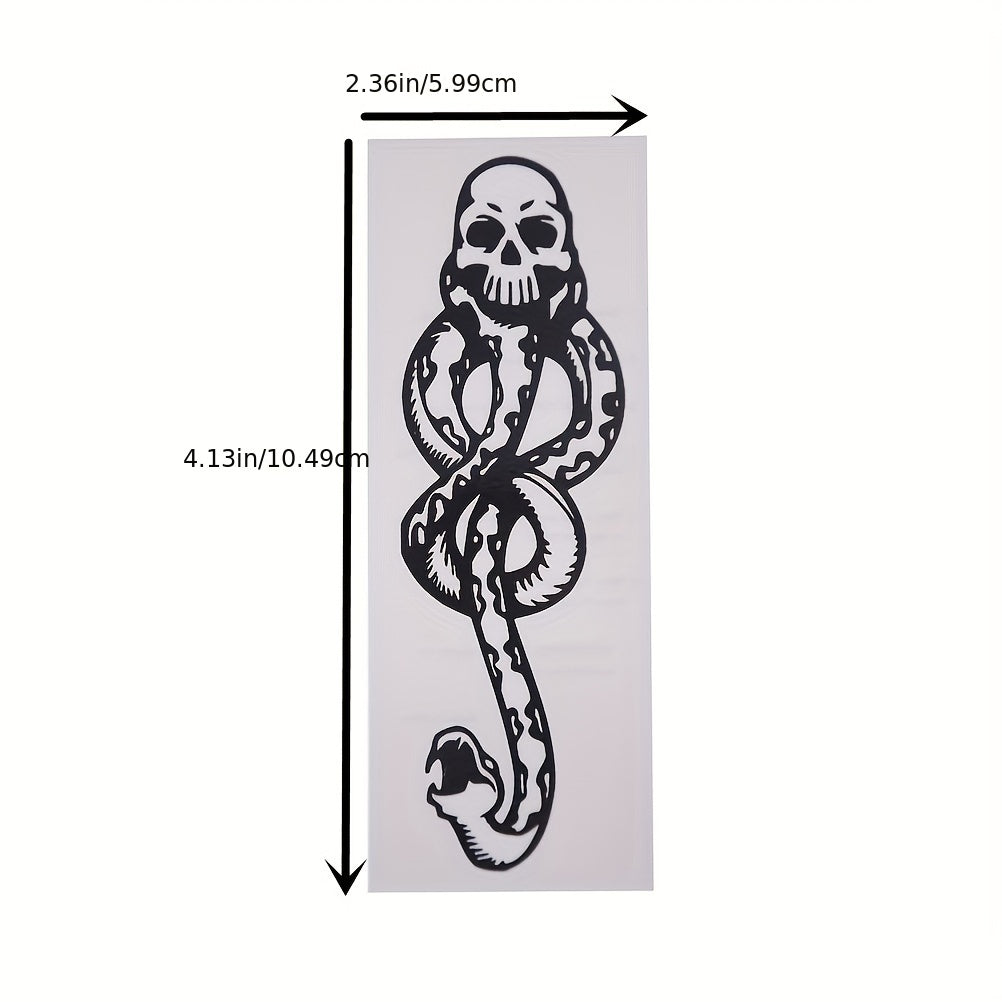 5pcs Death Eaters Dark Mark Make Up Tattoos Stickers Cosplay Accessories