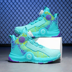 Boys' High Top Basketball Shoes Shock Absorbing for Training