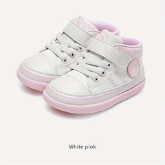 TARANIS Girl's Skate Shoes Comfy Non Slip Hook & Loop Fastener Sneakers